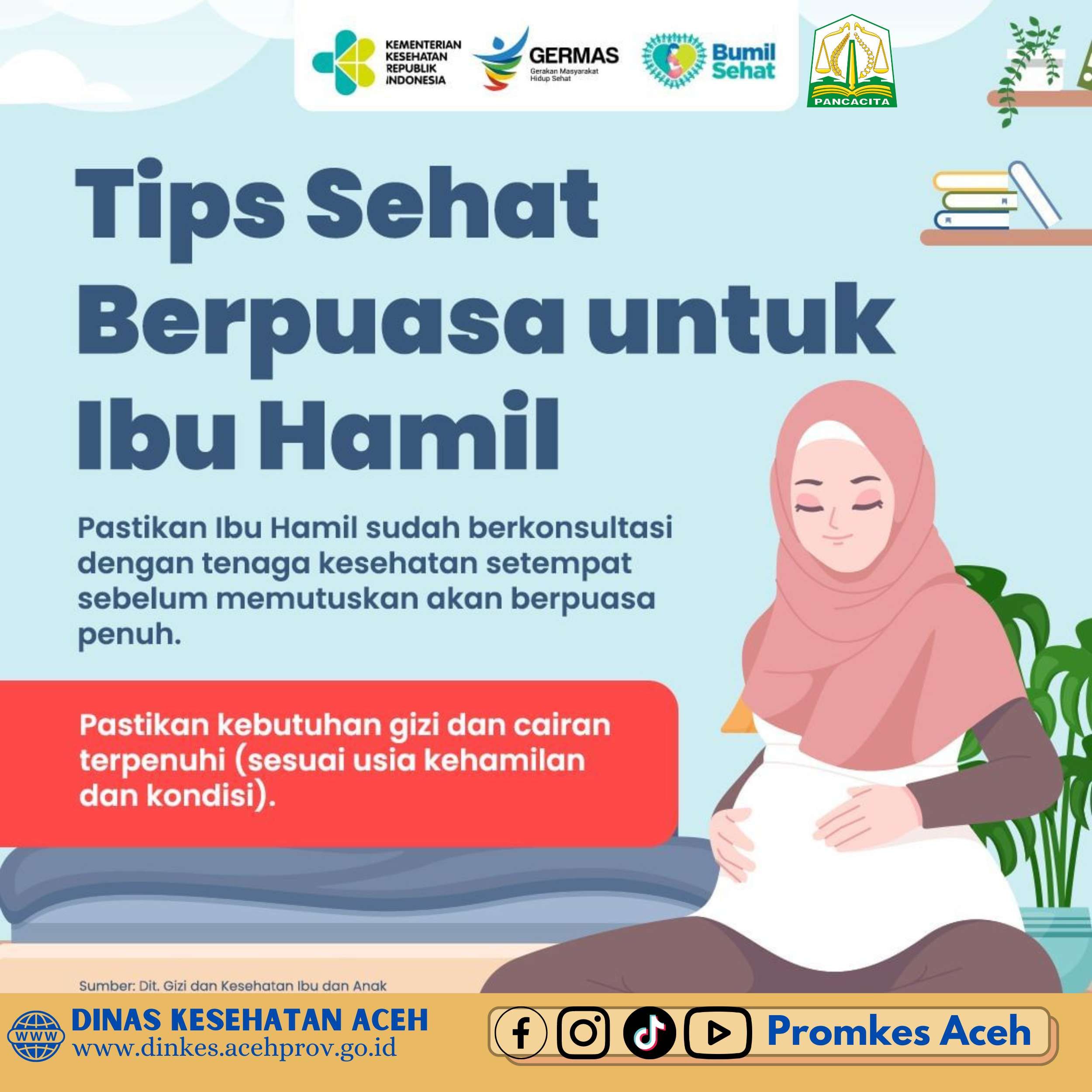 Tips Berpuasa Sehat Bagi Ibu Hamil